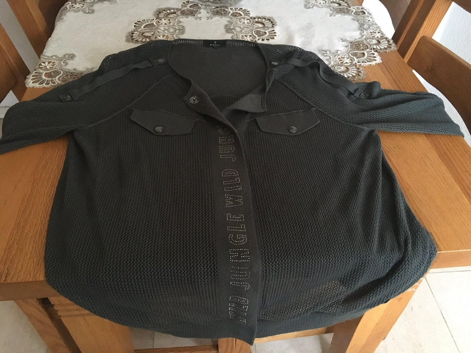 Te koop splinternieuw dames vest van Monari, Ophalen of Verzenden, Nieuw, Maat 42/44 (L), Groen