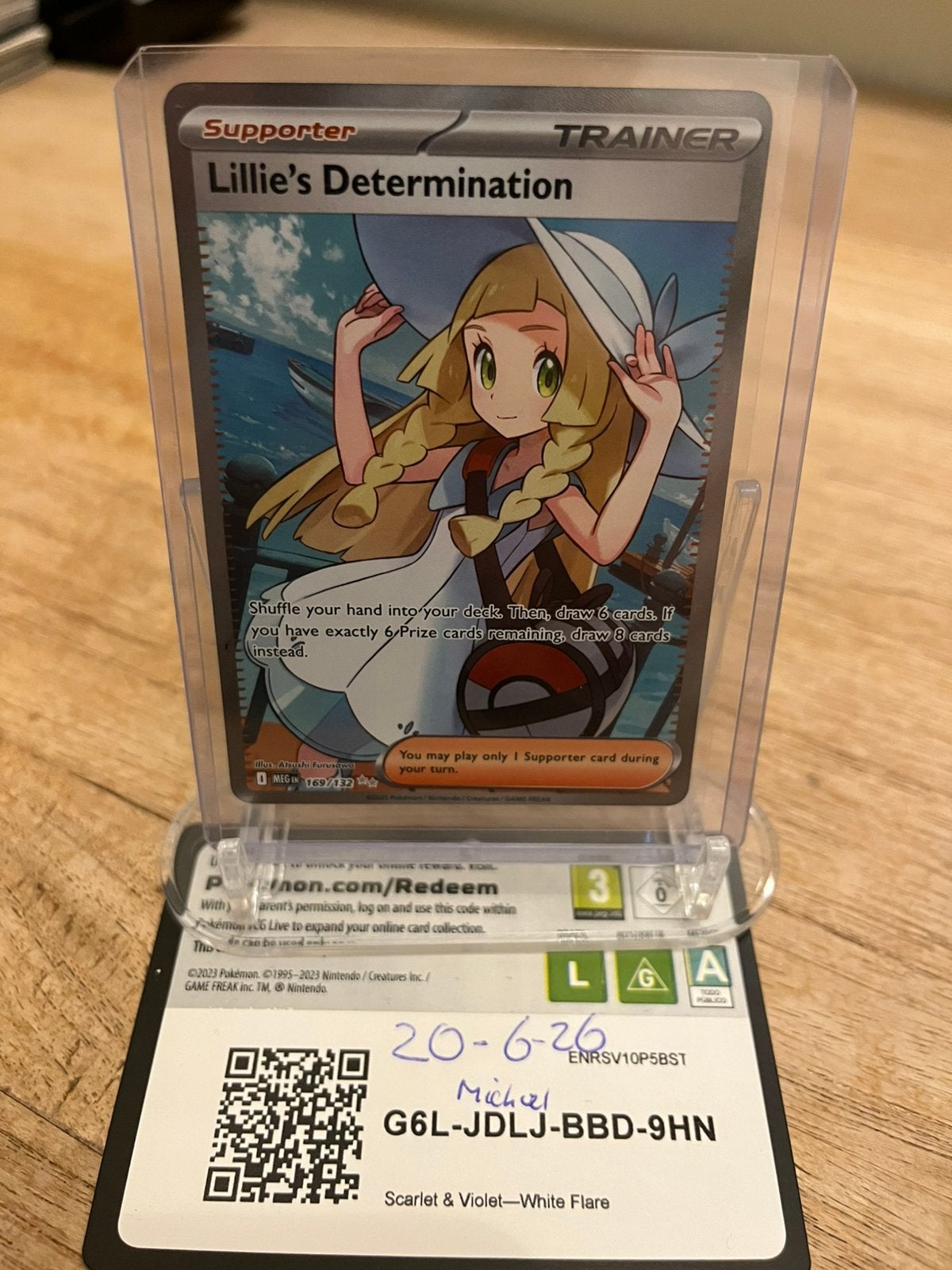 Lillie’s Determination 169/132 Pokemon Mega Evolution, Ophalen of Verzenden, Zo goed als nieuw