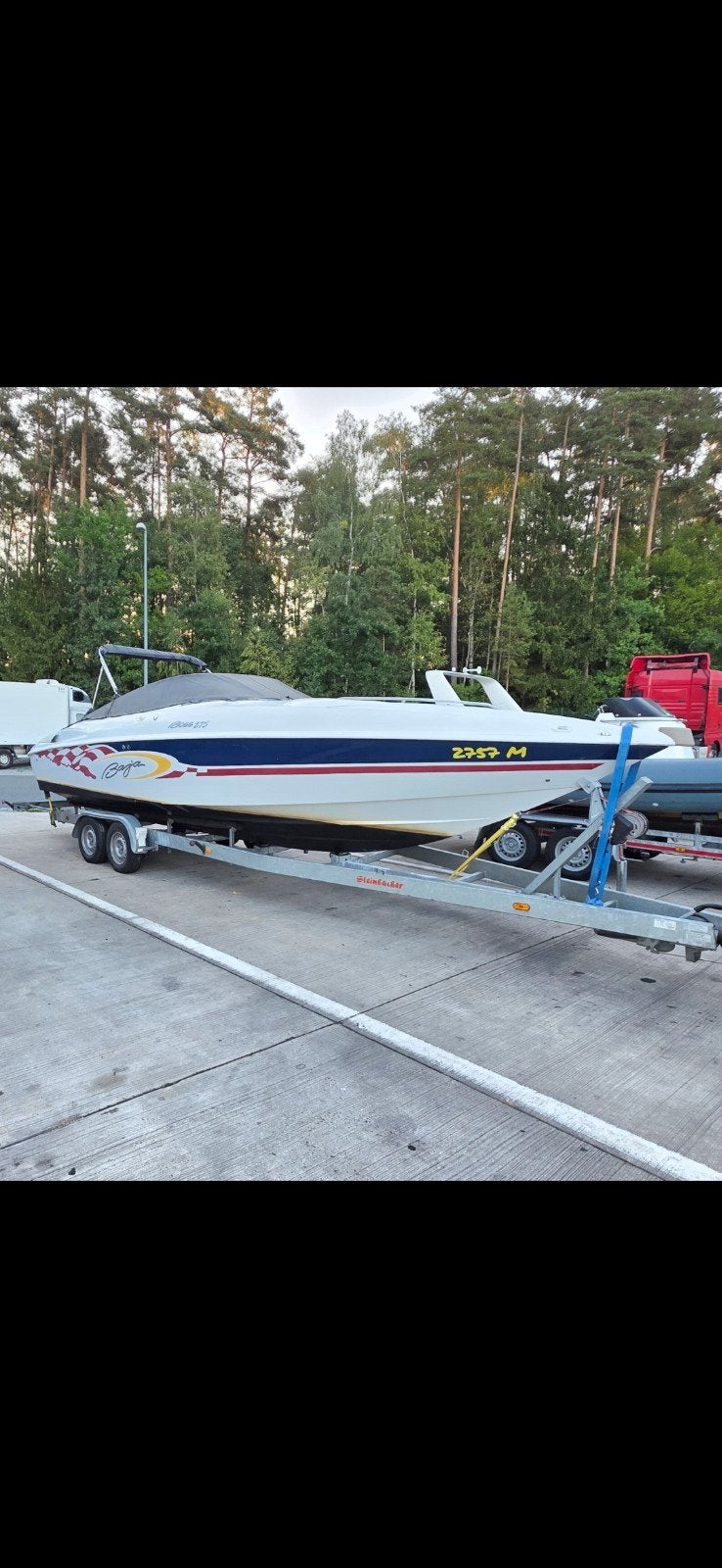 Baja 275 Boss 496 Mag Mercruiser Bj 2002 3500kg Trailer, Ophalen