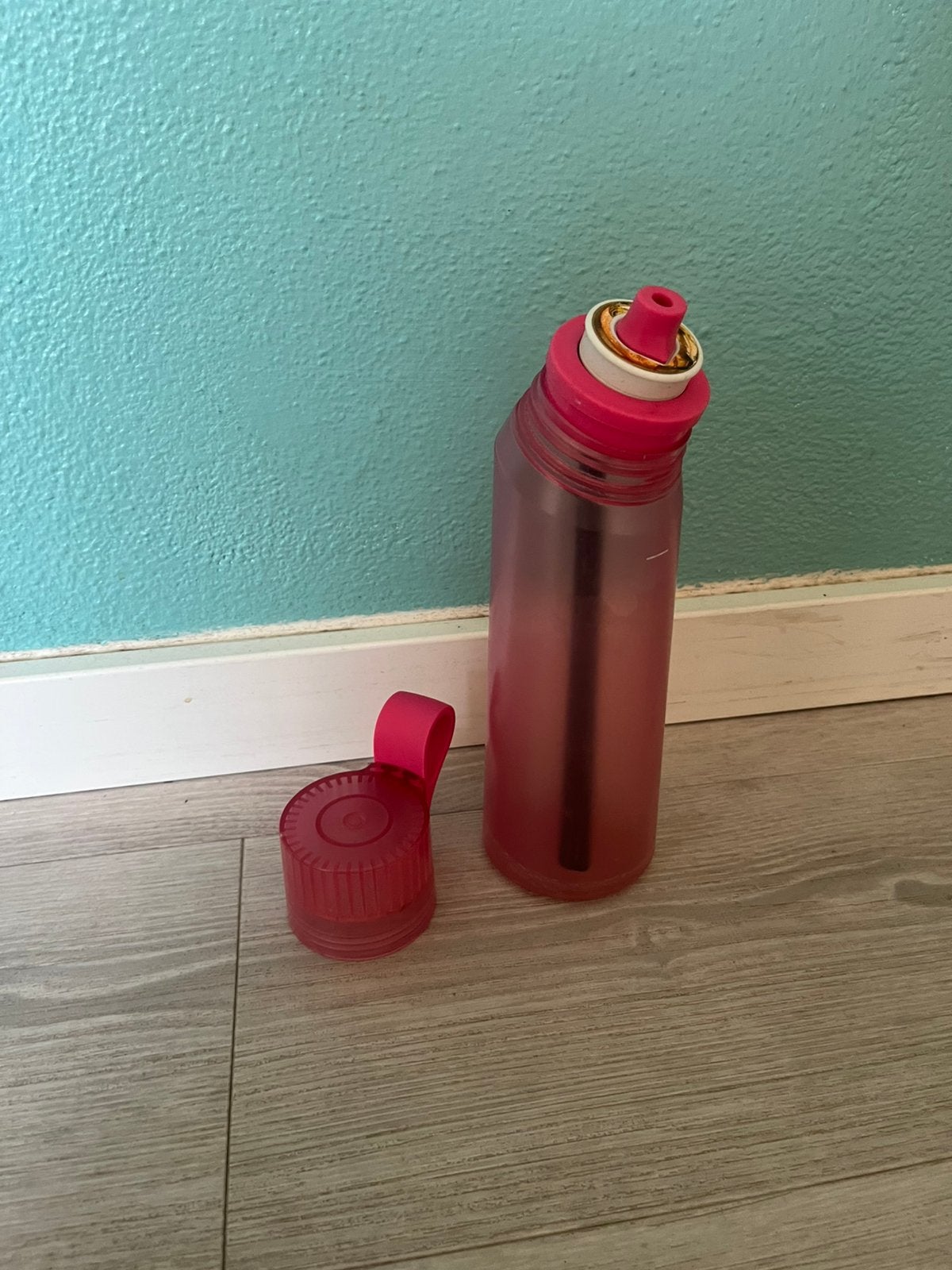 Air up roze drinkfles, Ophalen