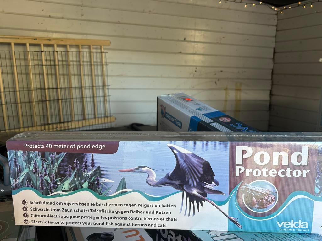 Velda Pond Protector schrikdraad 40m, Tuin en Terras, Vijvers, Nieuw, Ophalen