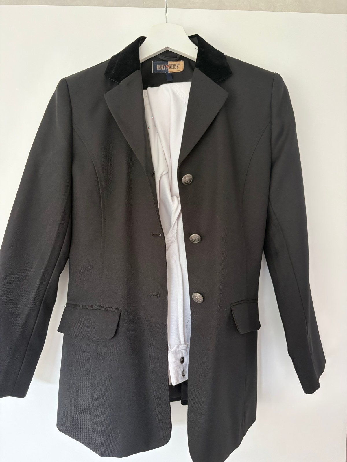 Harry's Horse Wedstrijdjasje - Zwart, Ophalen of Verzenden, Zo goed als nieuw, Maat 34 (XS) of kleiner, Zwart