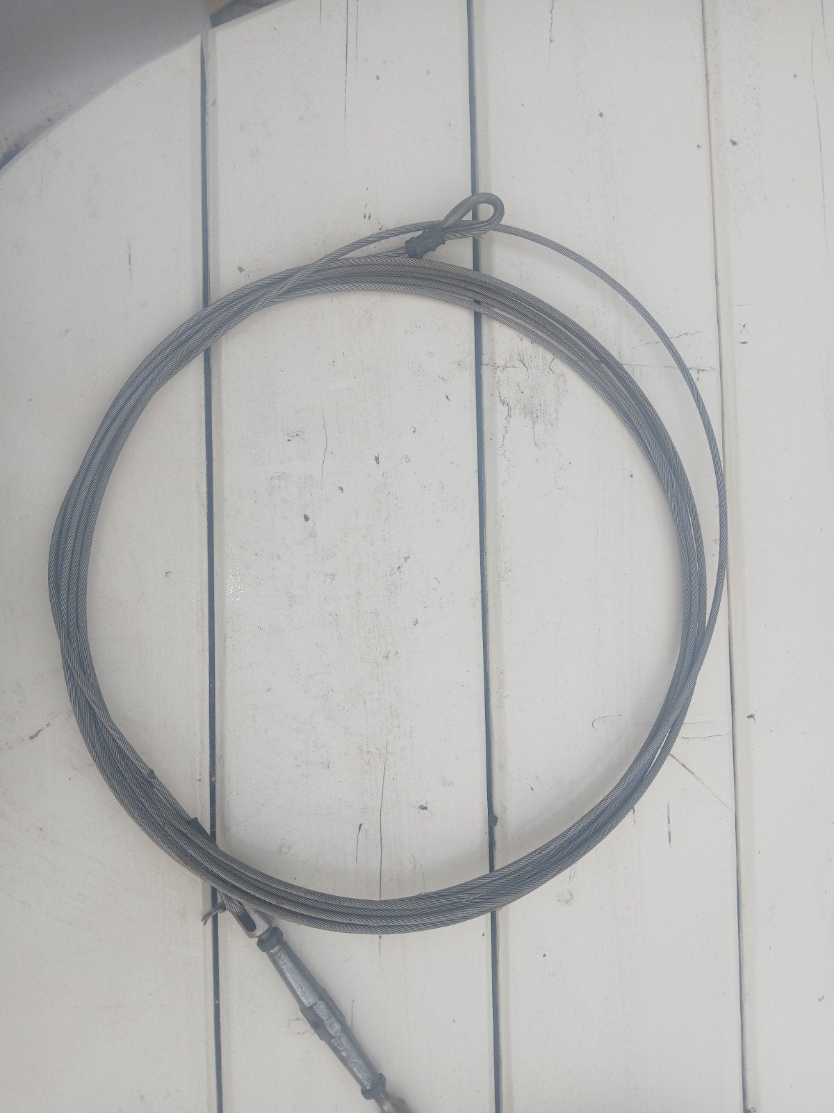 Stalen kabel met spanner en lus, Ophalen