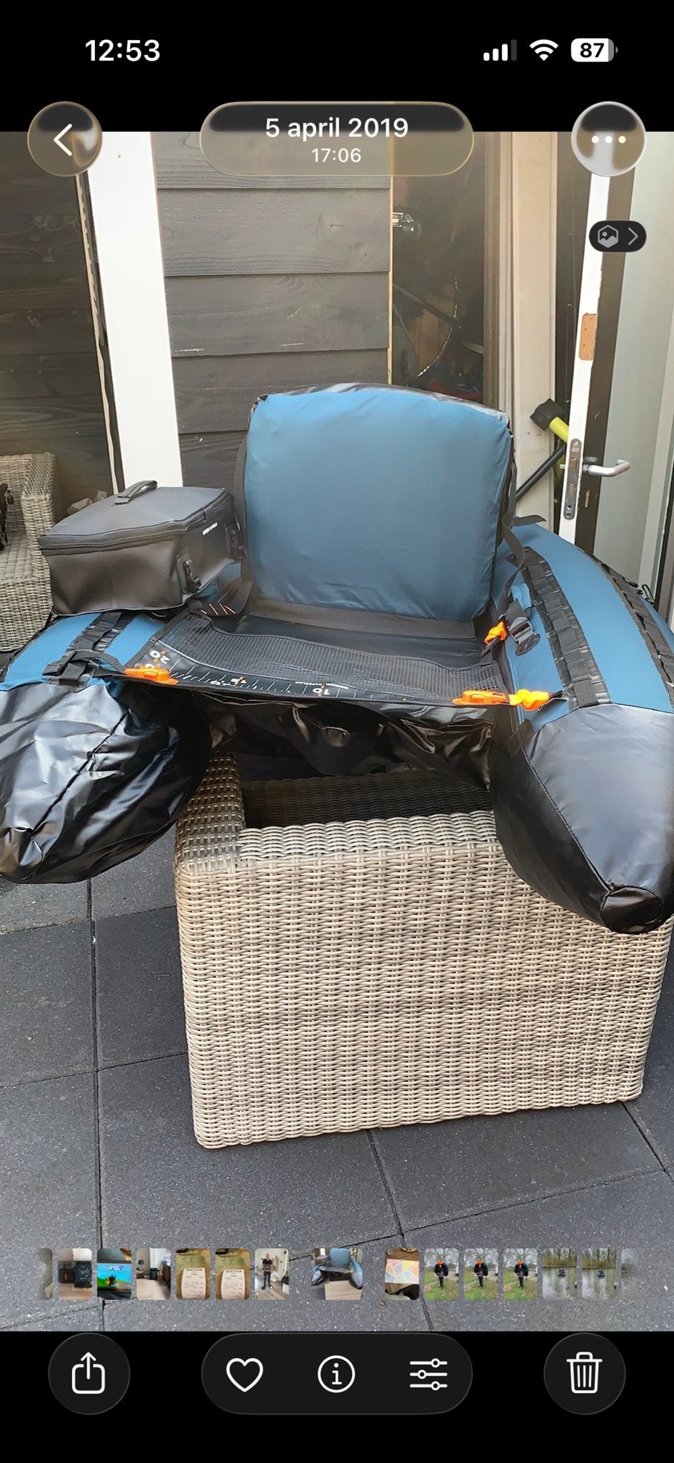 Float tube voor vissen,, Watersport en Boten, Ophalen, Gebruikt, Overige typen