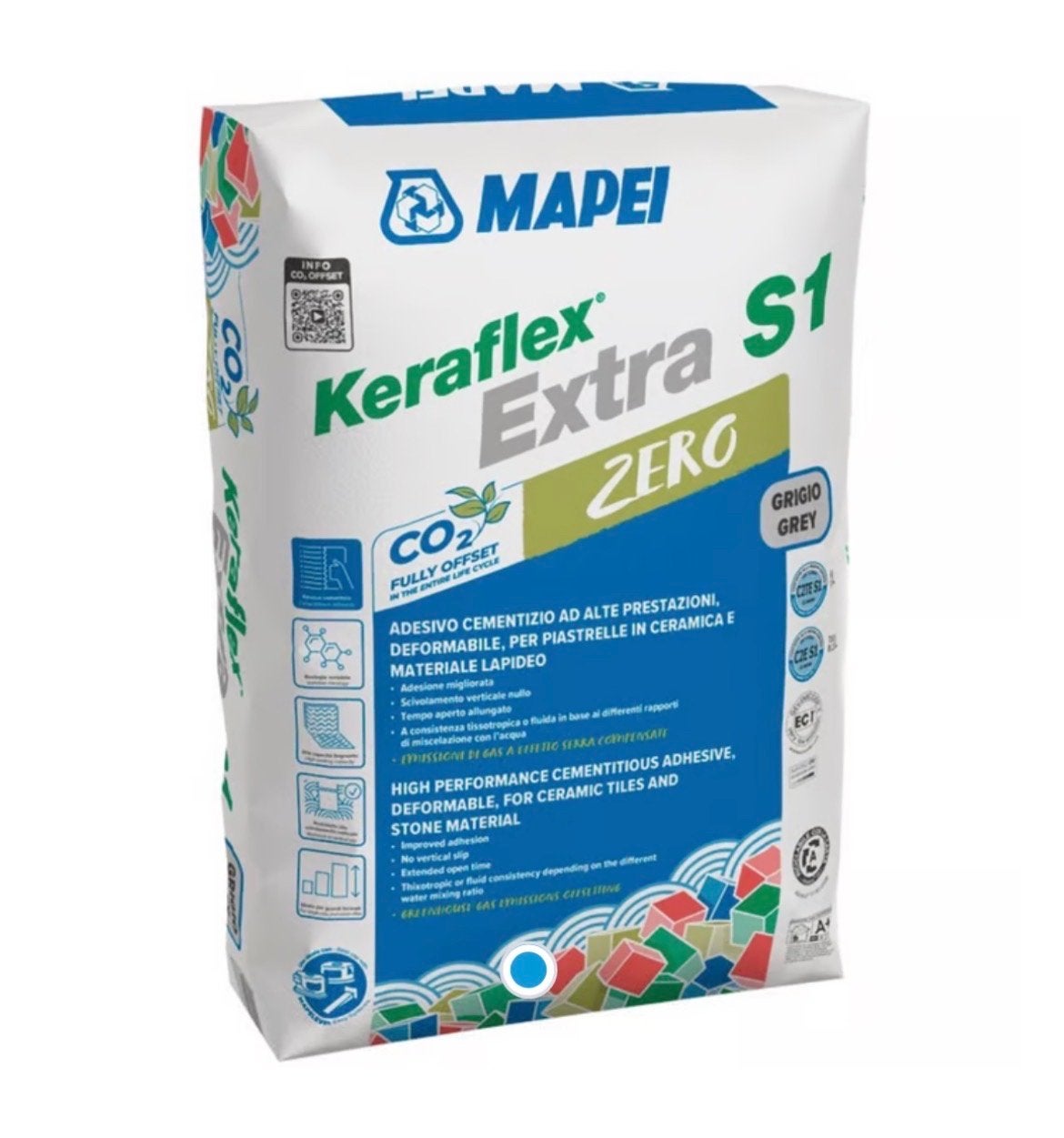 Mapei Keraflex Maxi S1 Zero tegellijm grijs - 25g + 10kg, Ophalen, Overige typen, Minder dan 20 cm, Zo goed als nieuw