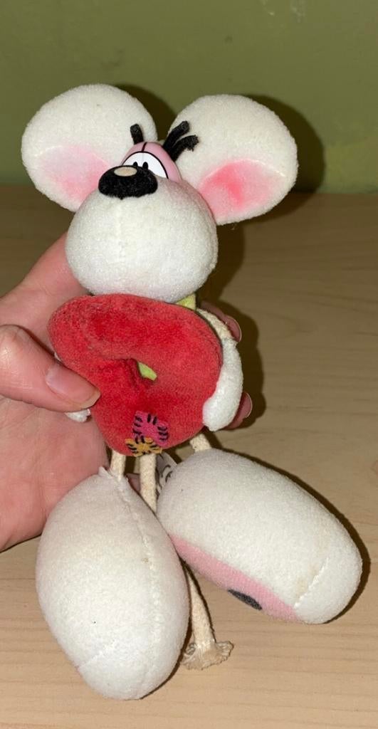 Diddl knuffel hanger met letter D, Verzamelen, Diddl, Ophalen of Verzenden, Diddl, Zo goed als nieuw, Knuffel