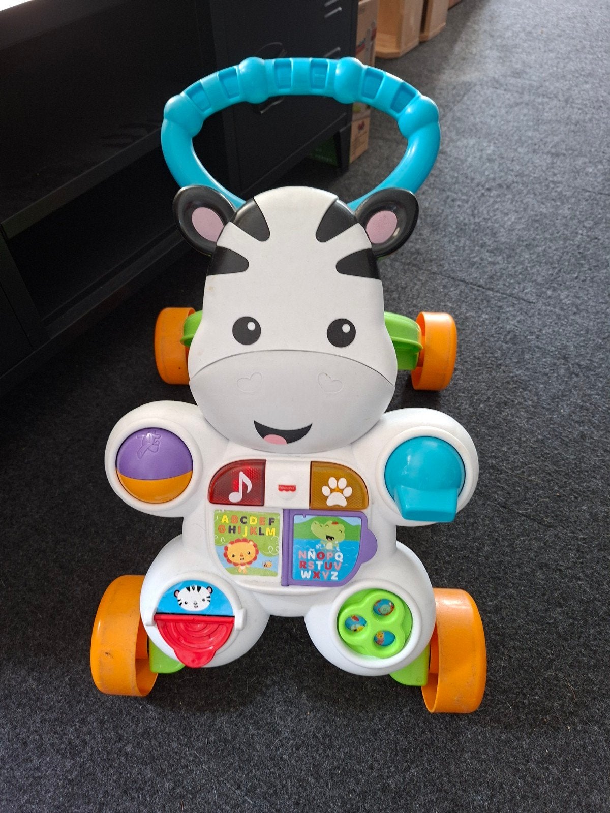 Fisher-Price Zebra Loopwagentje met Geluid, Kinderen en Baby's, Ophalen of Verzenden, Gebruikt, Overige typen, Met geluid