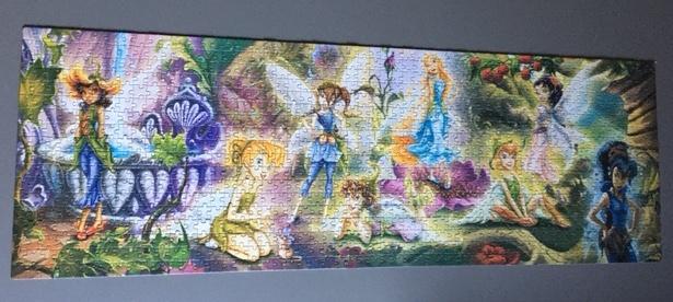 Disney panorama puzzels van Clementoni, 1000 stukjes, Ophalen of Verzenden, 500 t/m 1500 stukjes, Zo goed als nieuw, Legpuzzel