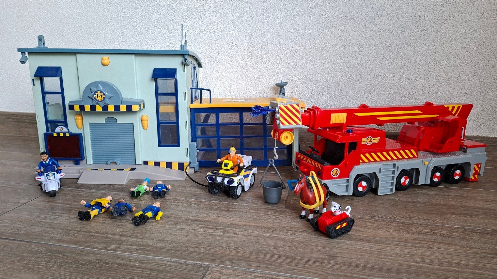 Brandweerman Sam speelset, Kinderen en Baby's, Speelgoed | Actiefiguren, Ophalen, Gebruikt