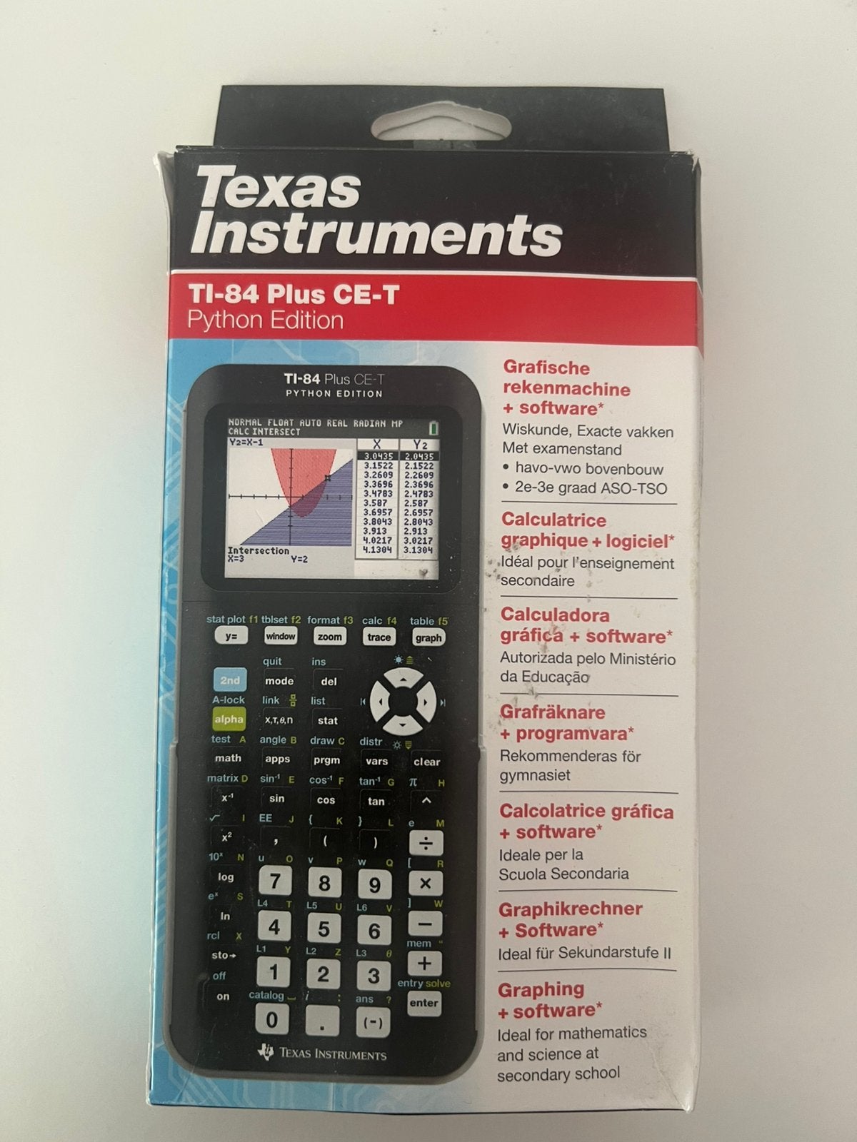 Grafische Rekenmachine TI-84 Plus CE-T Python Edition, Ophalen of Verzenden, Grafische rekenmachine, Zo goed als nieuw