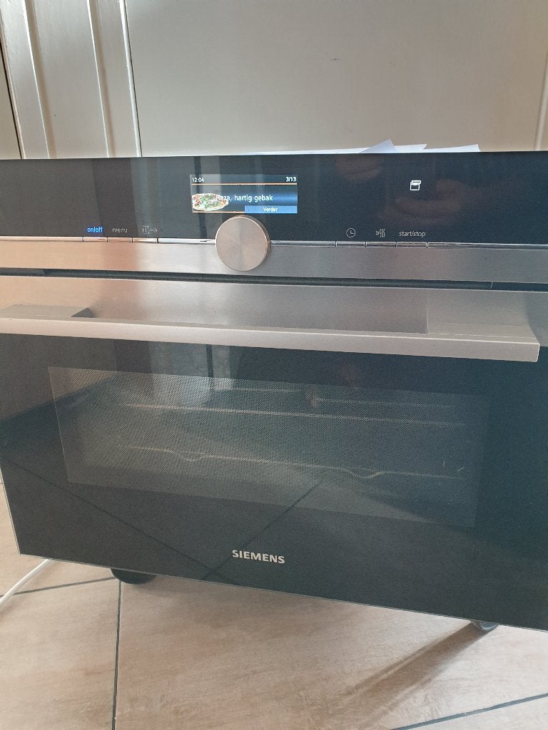 Siemens inbouw stoomoven met 4D hete lucht model CS636GBS2, Ophalen, Gebruikt, Hete lucht, Oven met grill