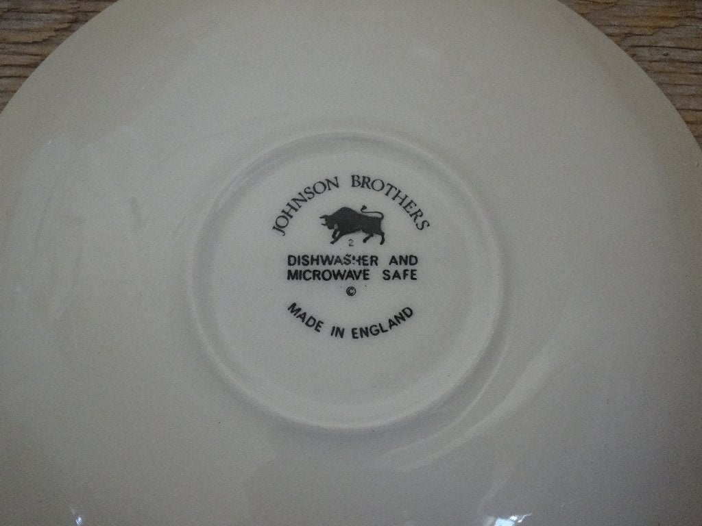 1x Kop-en-schotel, Johnson Brothers, ROSE CHINTZ, als nieuw, Antiek en Kunst, Antiek | Servies los, Ophalen of Verzenden