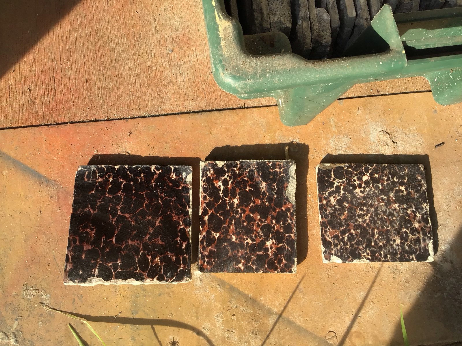 Antieke Schildpadtegels uit 1802, Ophalen, Gebruikt, Keramiek, Minder dan 20 cm