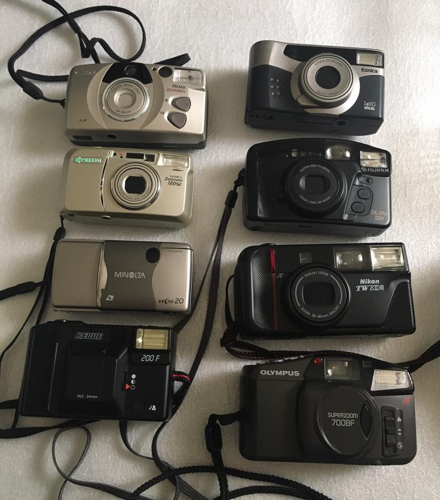 Diverse analoog compact camera’s, Audio, Tv en Foto, Fotocamera's Analoog, Ophalen of Verzenden, Zo goed als nieuw, Compact, Overige Merken