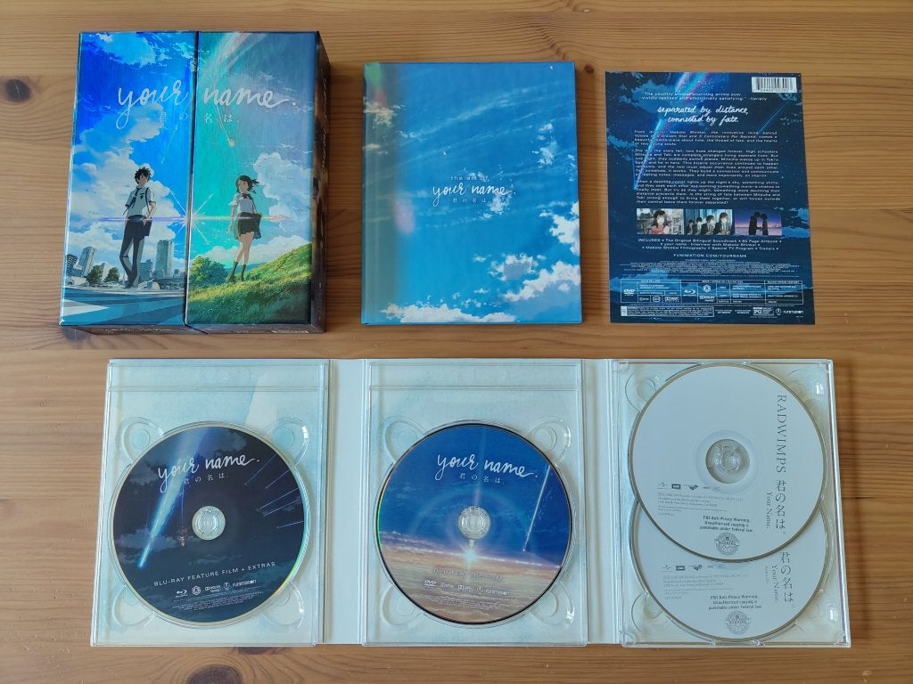 Your Name - limited edition anime blu-ray VS, Cd's en Dvd's, Blu-ray, Zo goed als nieuw, Tekenfilms en Animatie, Blu-ray, Film