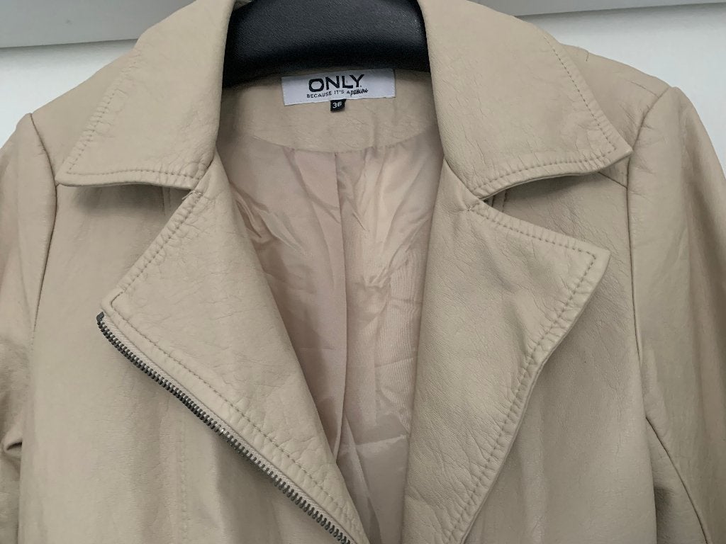 Leuk vintage leren jasje, Kleding | Dames, Ophalen of Verzenden, Zo goed als nieuw, Maat 38/40 (M), Zwart