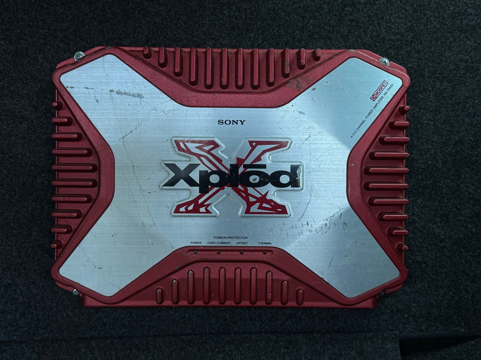 Sony Xplod 4-kanaals versterker XM-754SX, Ophalen of Verzenden, Gebruikt