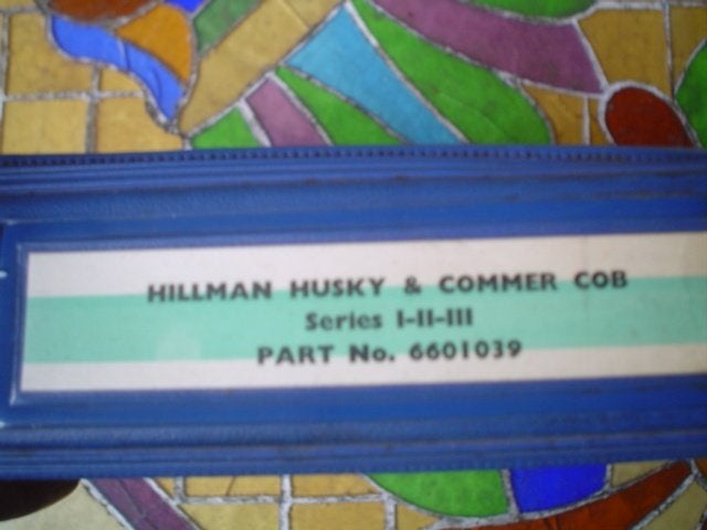 hillman husky & commer cab onderdelenboek, Ophalen of Verzenden