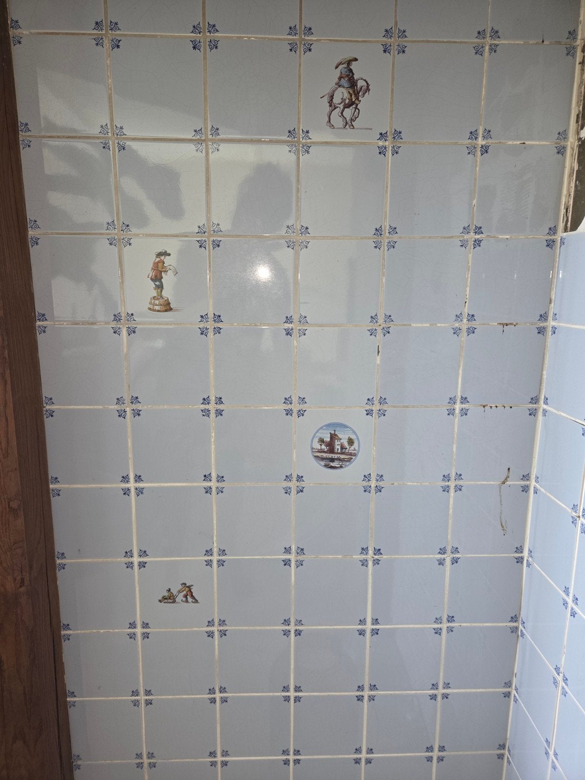 oud/vintage Delfts-blauwe tegels, Ophalen