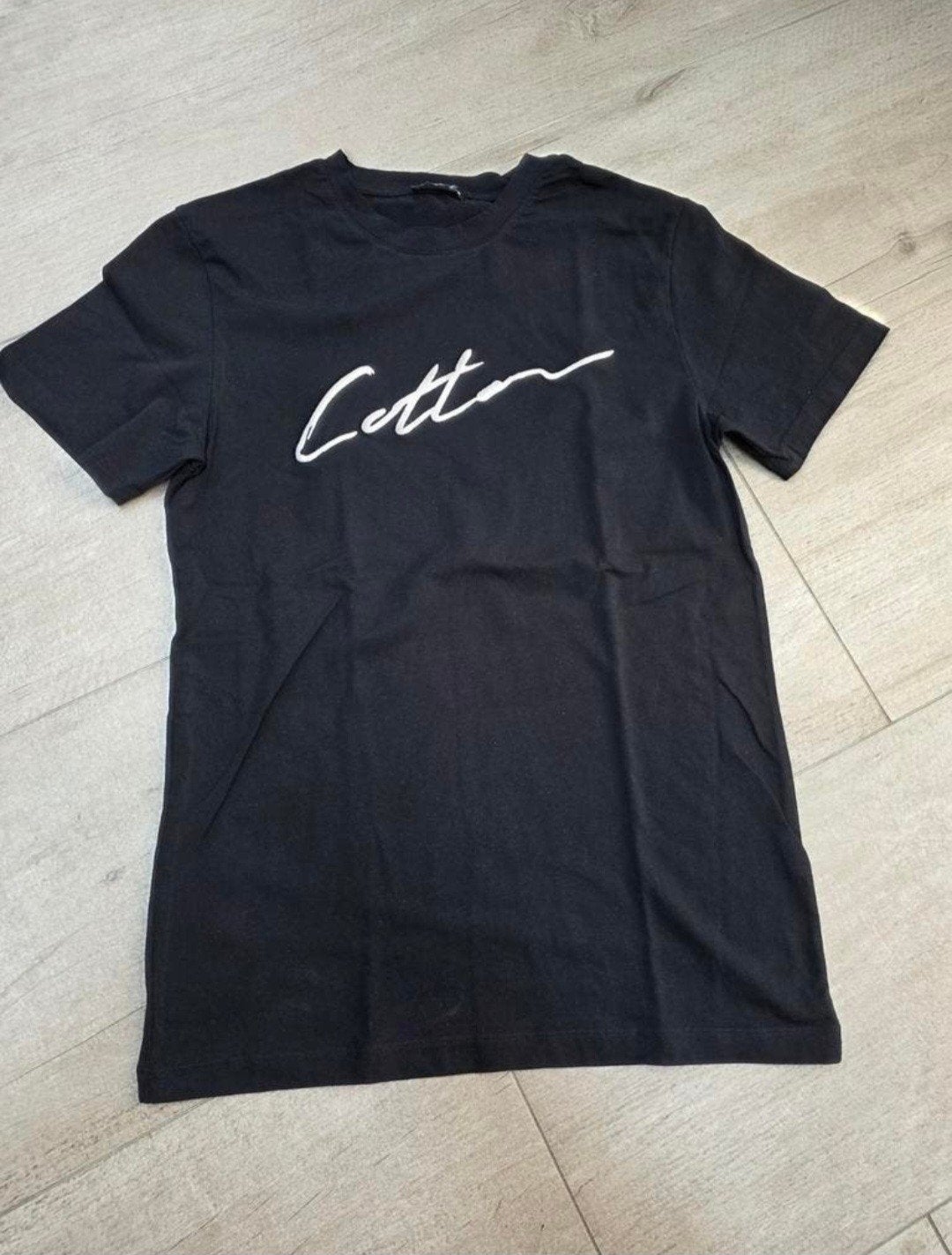 Cotton district T-shirt slim fit - M, Cotton District, Maat 48/50 (M), Zwart, Nieuw
