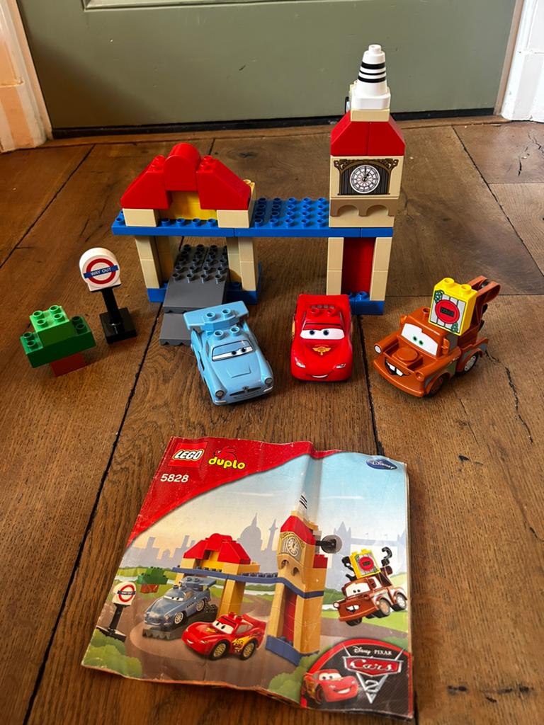 Duplo Cars set 5828 Big Bentley, Kinderen en Baby's, Speelgoed | Duplo en Lego, Gebruikt, Compleet, Ophalen of Verzenden, Complete set