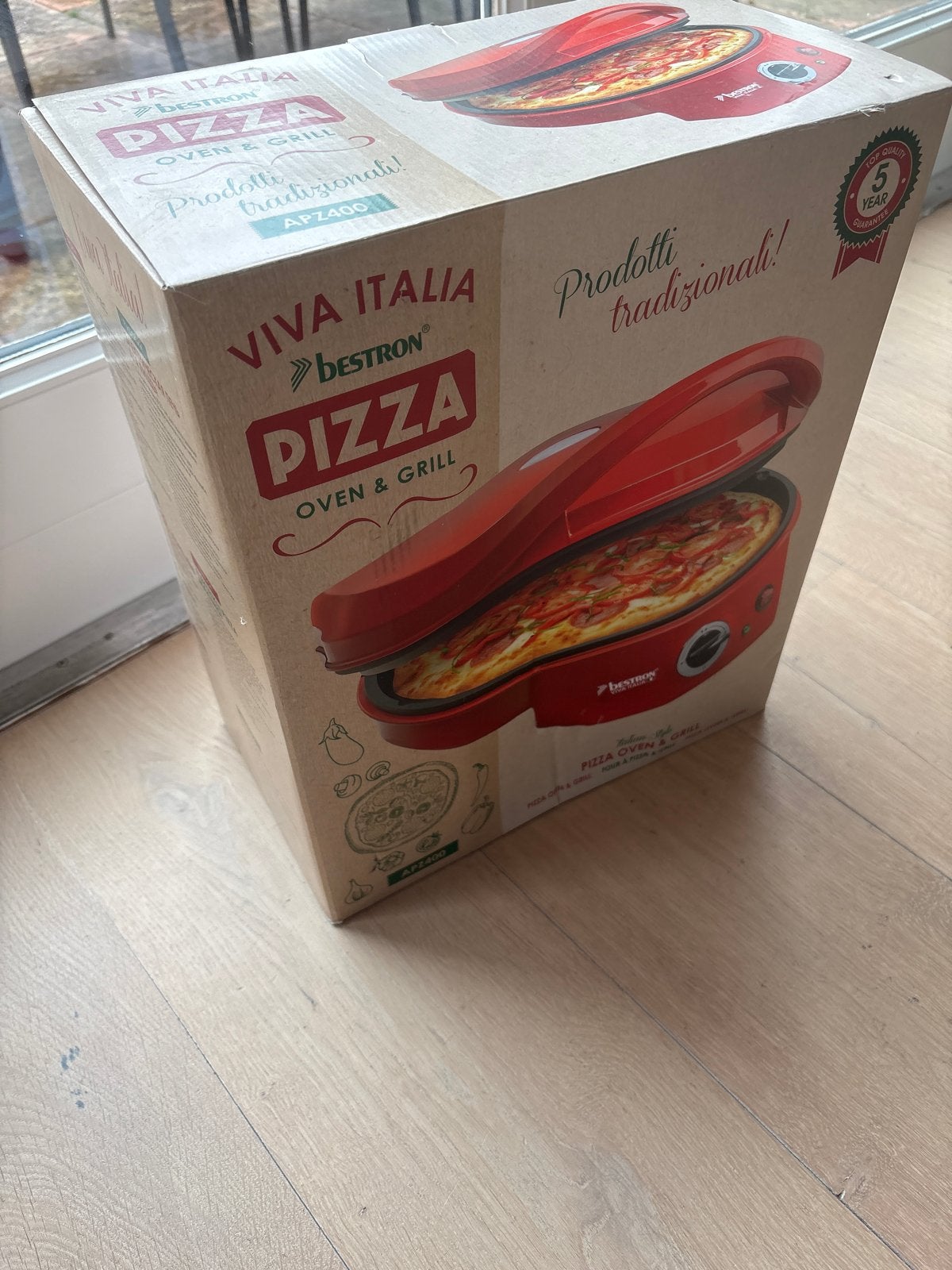 Bestron Pizza Oven & Grill met bakplaat - Nieuwstaat in doos, Ophalen, Nieuw, Overige merken, Pizzaoven