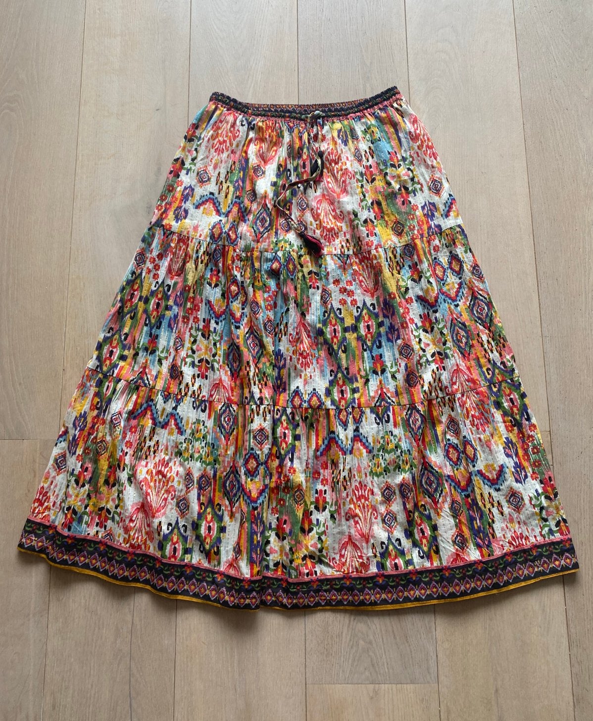 Rok one size boho hippy ibiza, Kleding | Dames, Rokken, Maat 38/40 (M), Ophalen of Verzenden, Zo goed als nieuw, Rood