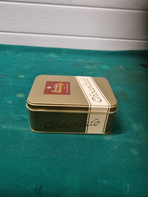 blik chocolade heerlijk, Verzamelen, Blikken, Ophalen of Verzenden
