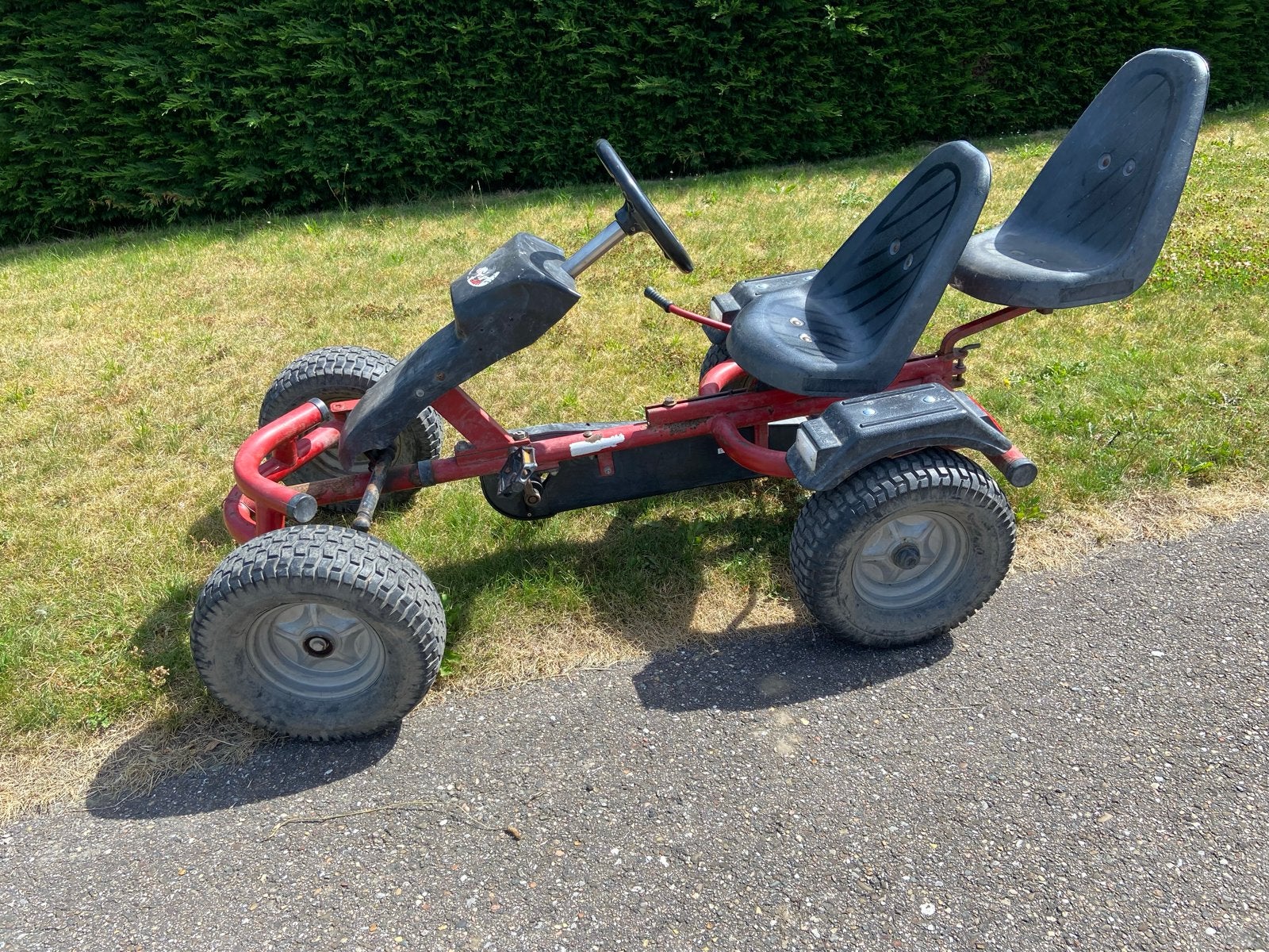 Stoere Mammoet skelter met duozit en aanhanger, Kinderen en Baby's, Speelgoed | Buiten | Skelters, Gebruikt, Mammoet, Duozit, Ophalen