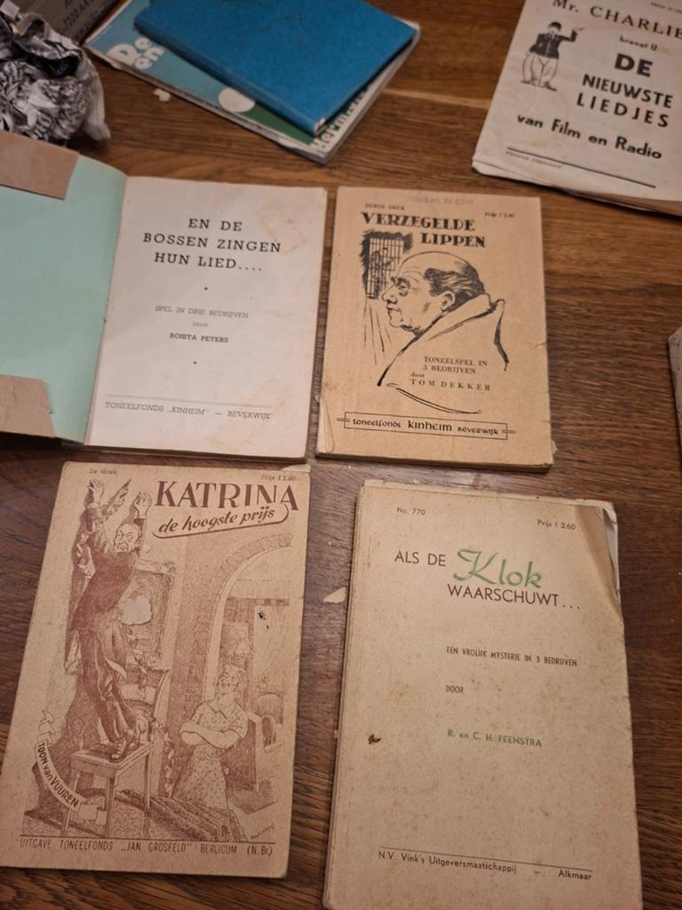 Toneelboekjes, Antiek en Kunst, Antiek | Boeken en Bijbels, Ophalen of Verzenden