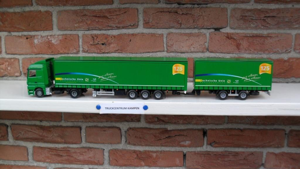Lion  Toys  Mercedes  Actros  van  Technische  Unie., Ophalen of Verzenden, Zo goed als nieuw, Bus of Vrachtwagen, Lion Toys