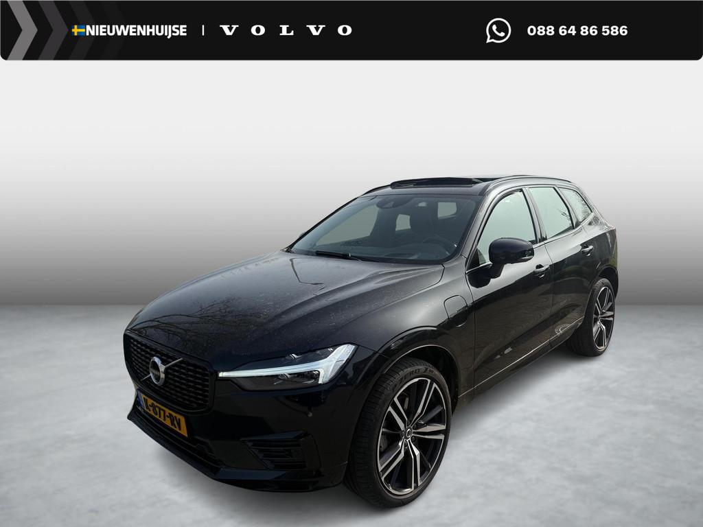 Volvo XC60 Recharge T6 AWD R-Design | Navigatie | Schuif-/Ka, Auto's, Volvo, Gebruikt, Euro 6, 138 €/maand, Leder en Stof
