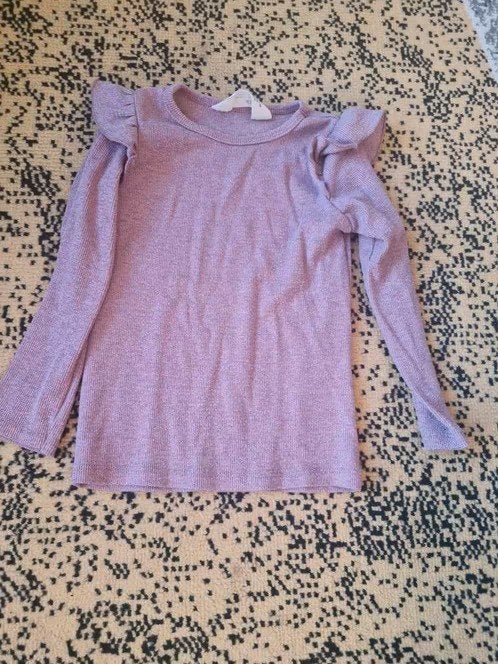 Paarse longsleeve Maat 98-104 h3, Kinderen en Baby's, Kinderkleding | Maat 98, H&M, Meisje, H&M, Onbekend