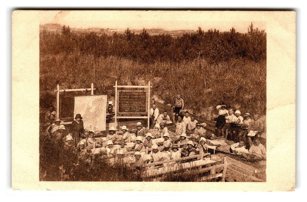 Katwijk aan Zee, Duinschool - Hoofdgebouw v.h. Zeehospitium, Verzamelen, Ansichtkaarten | Nederland, Verzenden, 1920 tot 1940