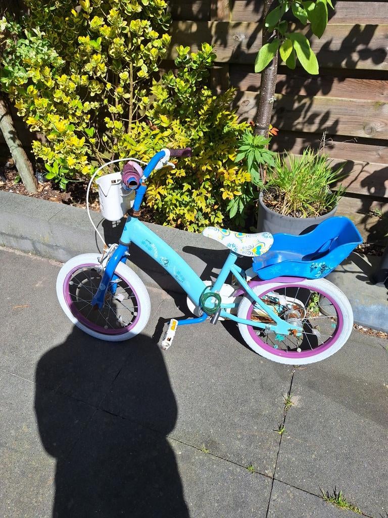 Leuke meisjesfiets 16 inch, Ophalen, Gebruikt, 16 tot 20 inch, Zijwieltjes