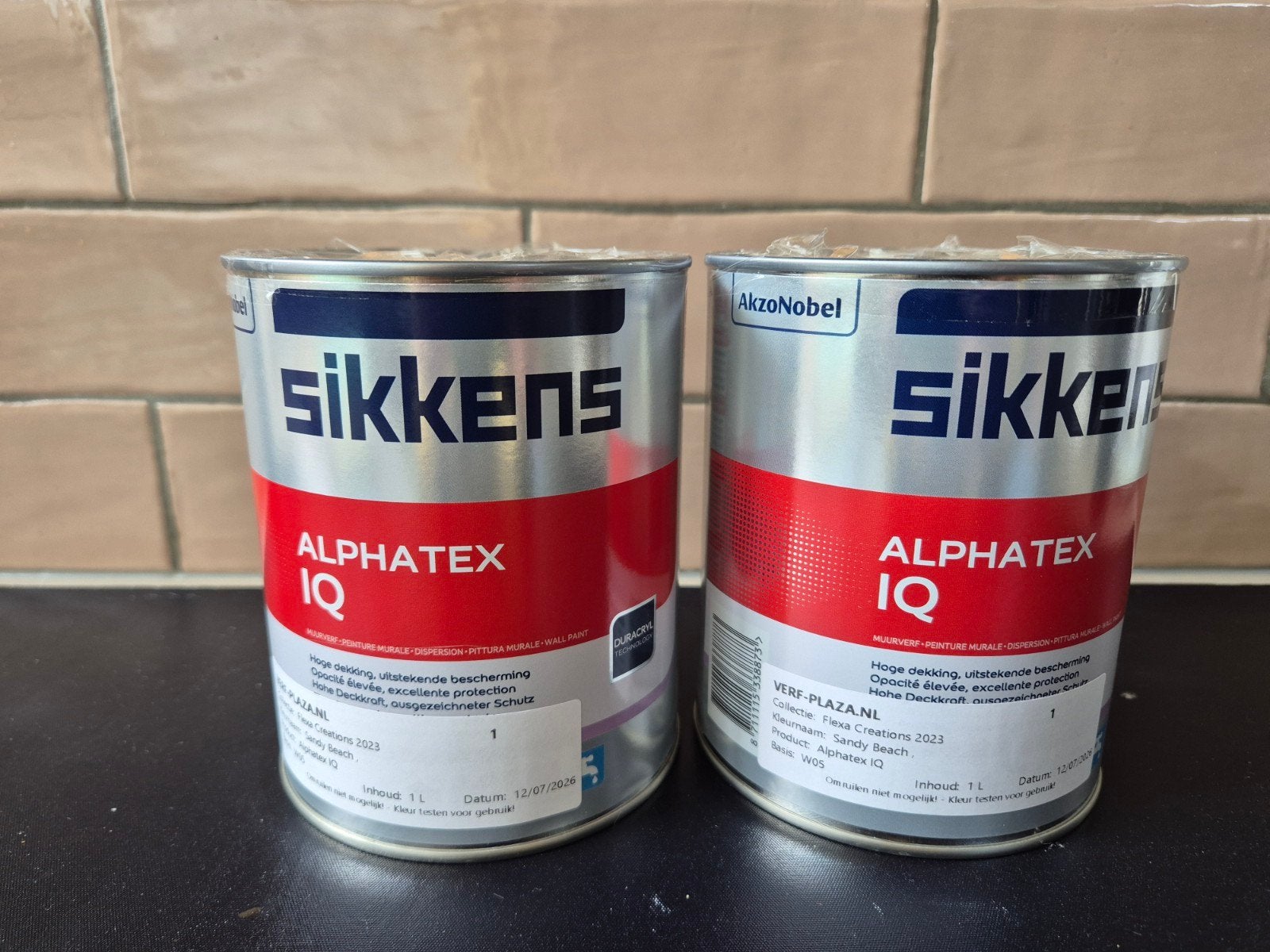 Sikkens Alphatex IQ - Sandy Beach (Beige) - Ongeopend, Beige, Nieuw, Ophalen of Verzenden, Verf