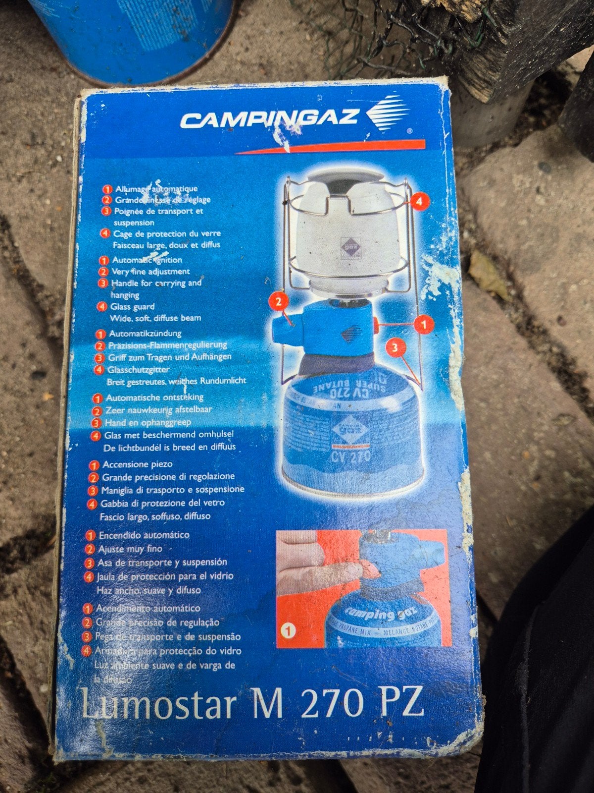 Campingaz lamp ⁰, Ophalen