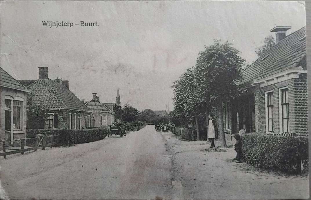 Wijnjeterp – Buurt (Friesland) – ca. 1915, Verzenden, Voor 1920, Gelopen, Friesland