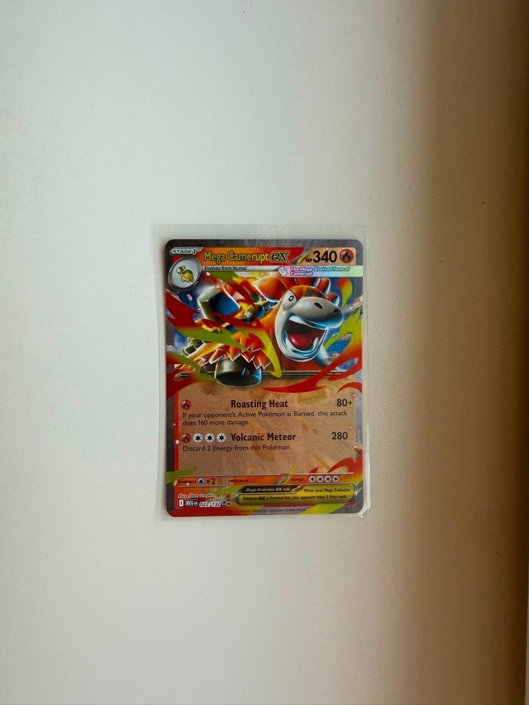 Mega Camerupt EX 022 Mega Evolution, Ophalen of Verzenden, Nieuw, Losse kaart, Foil