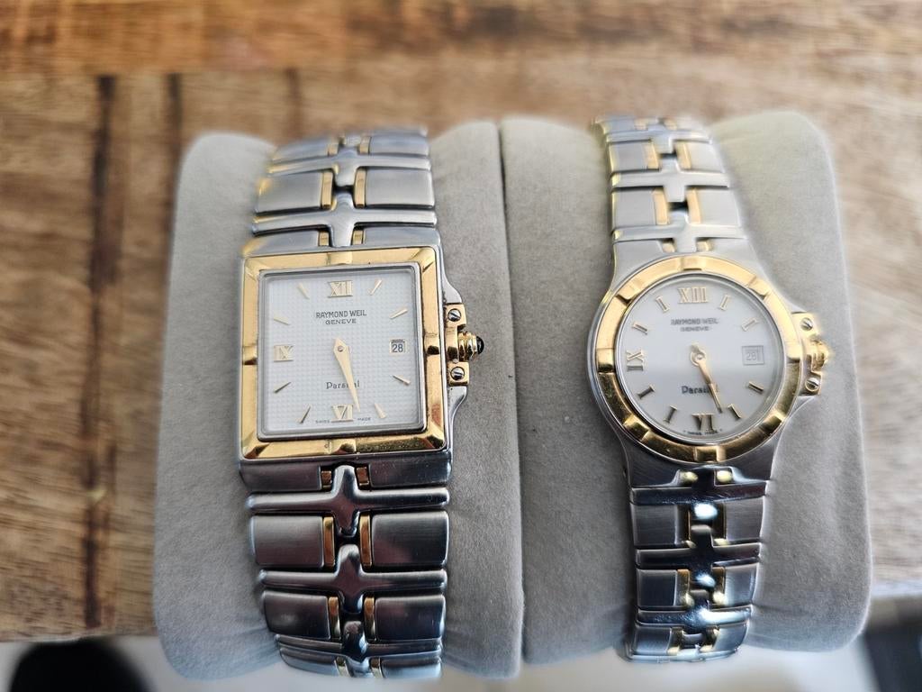 Raymond Weil horloges - Paar (Dames & Heren), Overige merken, Staal, Gebruikt, Staal