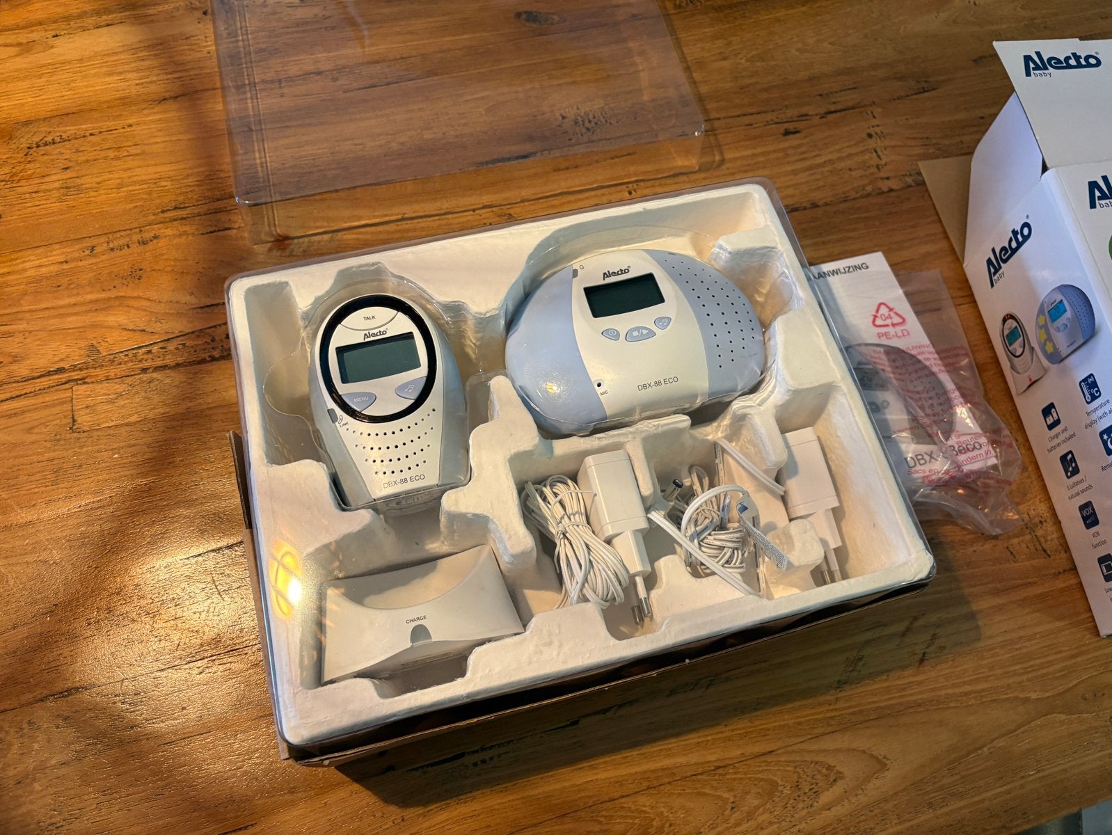 Alecto DBX-88 ECO Full DECT Babyfoon, Ophalen of Verzenden, Zo goed als nieuw, 250 meter of meer, Digitaal
