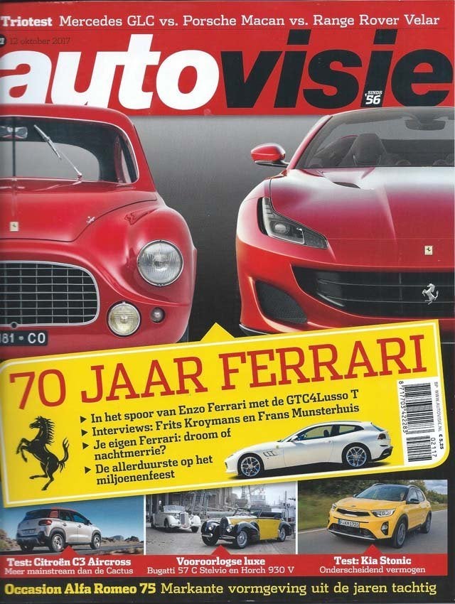 Autovisie 21 2017 : Mercedes Benz GLC - Ferrari - Kia Stonic, Ophalen of Verzenden, Gelezen, Algemeen