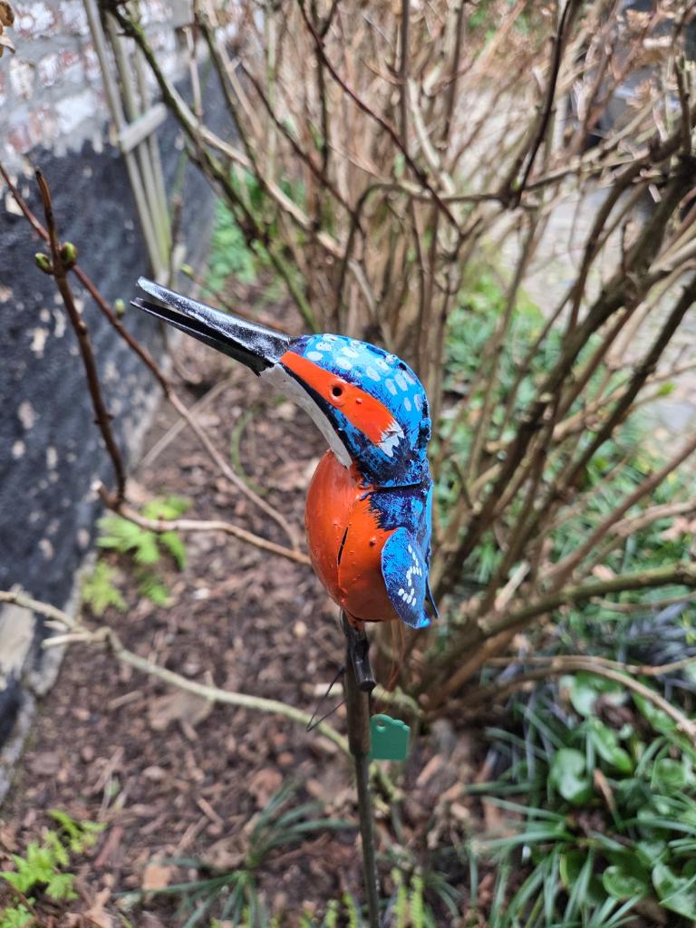 IJSVOGELTJE OP STEKER - STREETART - HANDMADE - FAIRTRADE, Ophalen of Verzenden, Nieuw