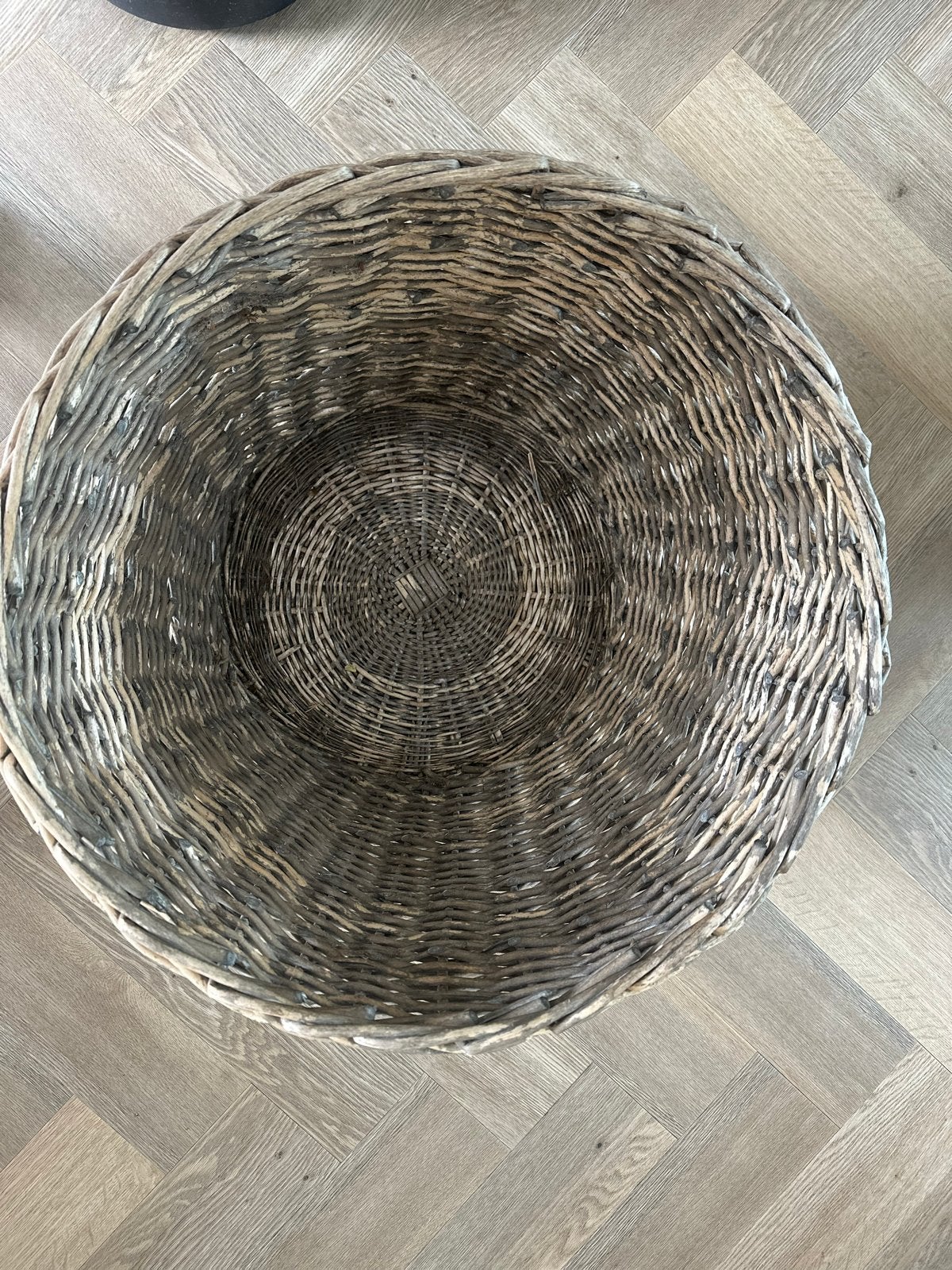 Grote rieten mand voor hout, Ø 60 cm, H 58 cm, Ophalen, Gebruikt, 50 tot 100 cm, 50 tot 75 cm