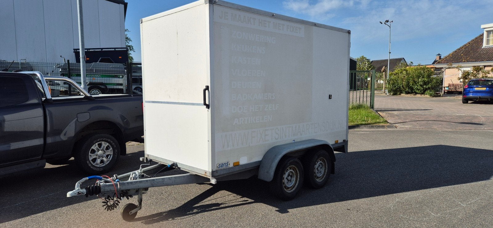 Saris gesloten aanhangwagen 300x150x190 cm., Ophalen, Gebruikt