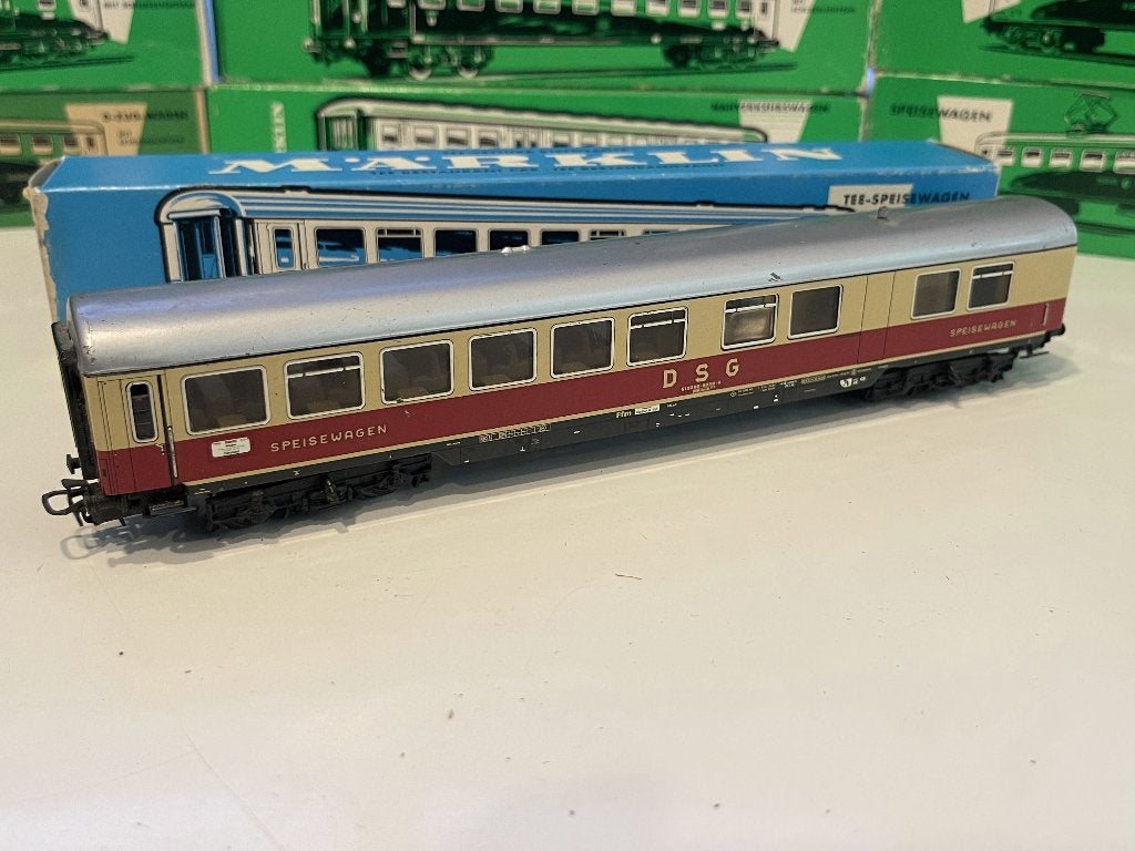 Märklin 4087 restauratiewagon DSG Duitsland + OVP, Wisselstroom, Gebruikt, Wagon, Ophalen of Verzenden