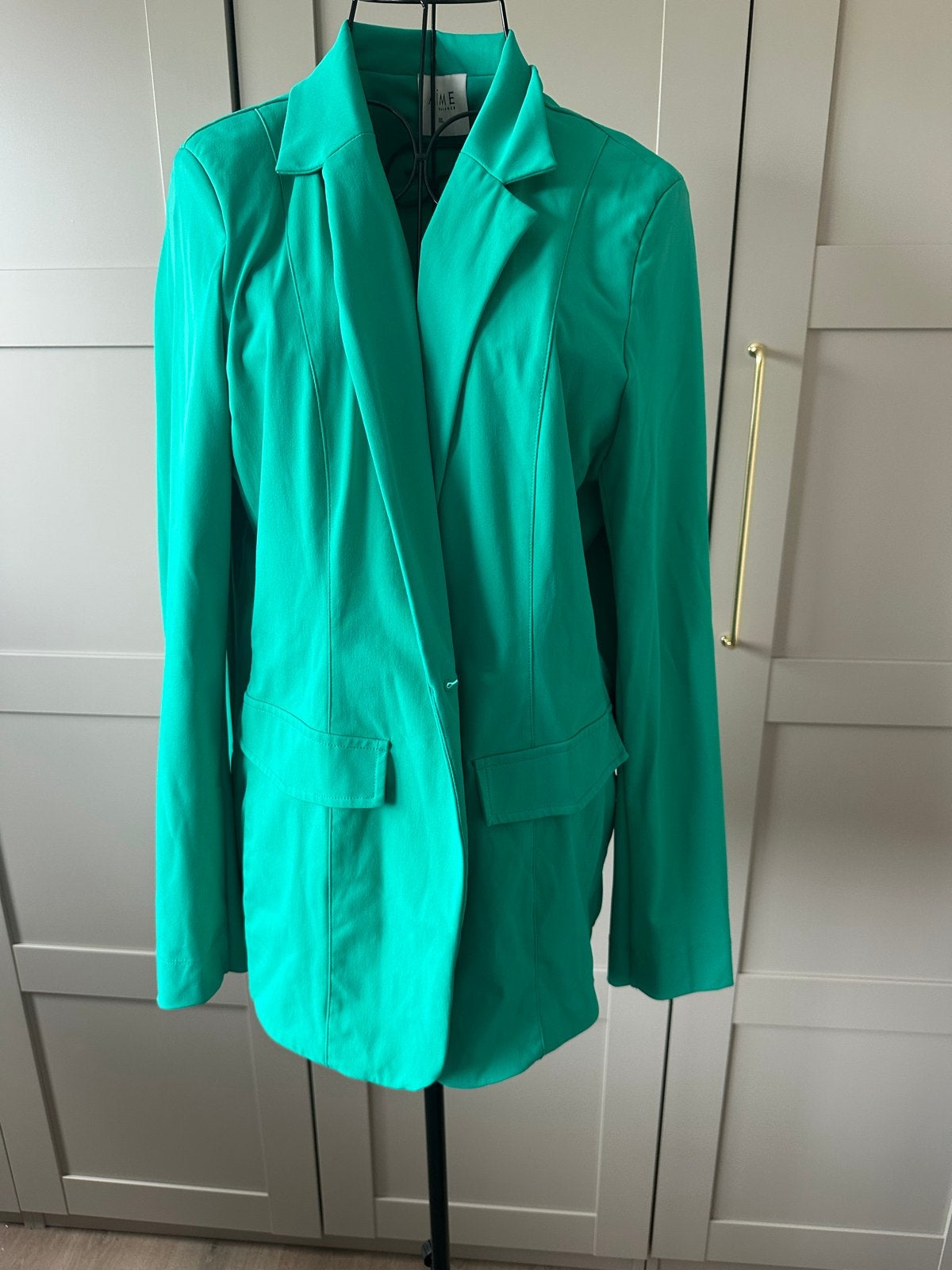 Mi piace Groene blazer travelstof Zo goed als nieuw, Maat 38/40 (M), Ophalen of Verzenden, Zo goed als nieuw, Jasje
