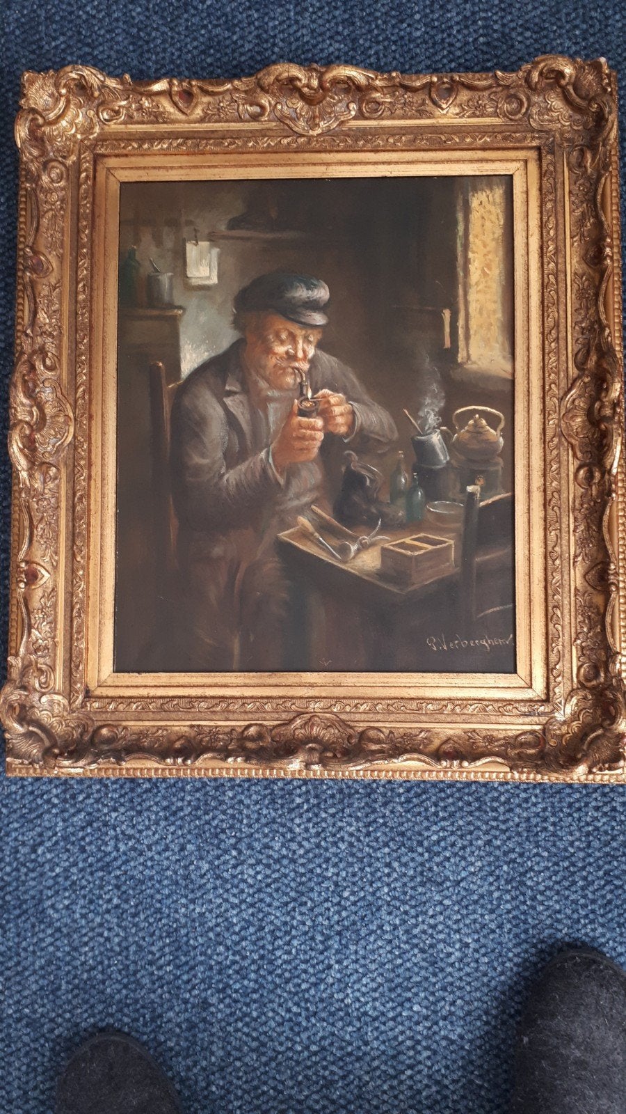 Te koop schilderij van P. Verberghem, Ophalen