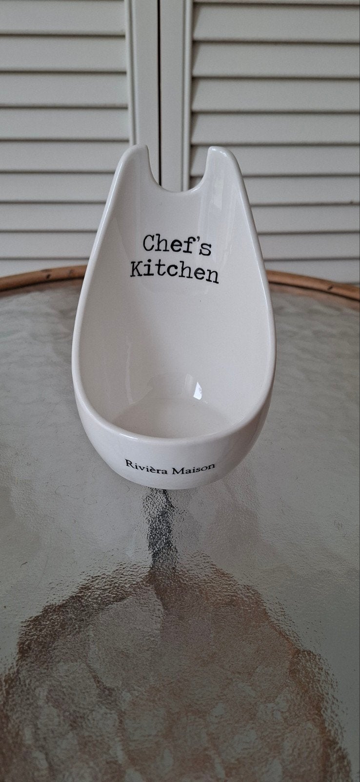 Rivièra Maison Lepelhouder Chef's Kitchen, Ophalen of Verzenden, Zo goed als nieuw, Wit, Riviera Maison