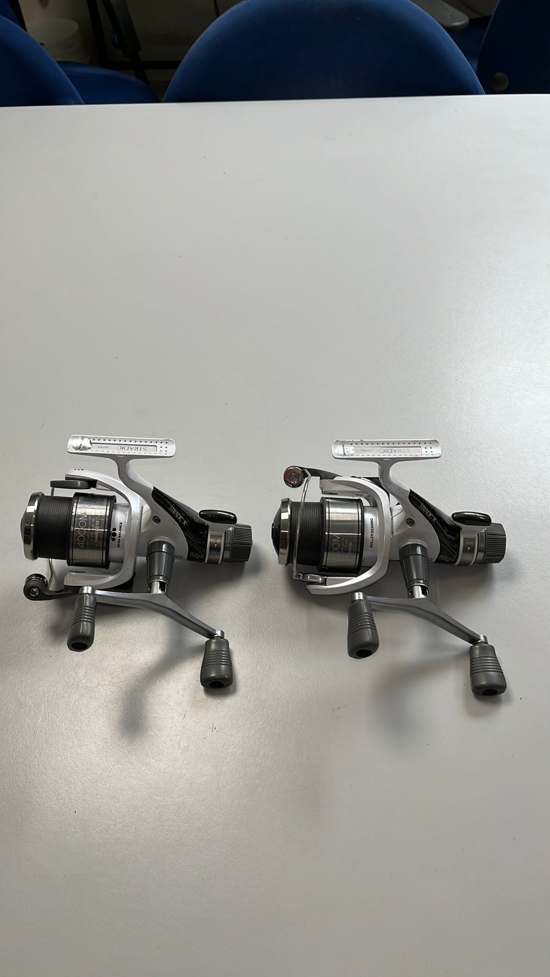 2x Shimano Stradic X 4000M GTM, Ophalen of Verzenden, Gebruikt, Molen